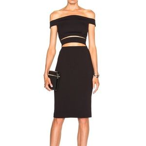 N Nicholas black cut out dress